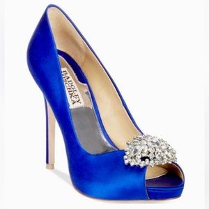 Badgley Mischka womens Stiletto heel Dress Pump, Sapphire